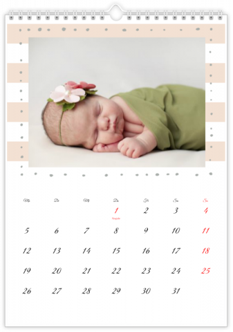 Photo Calendar A3 Portrait Tesoro